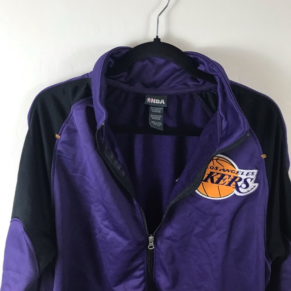 LA LAKERS track Jacket sz M - Picture 5 of 6